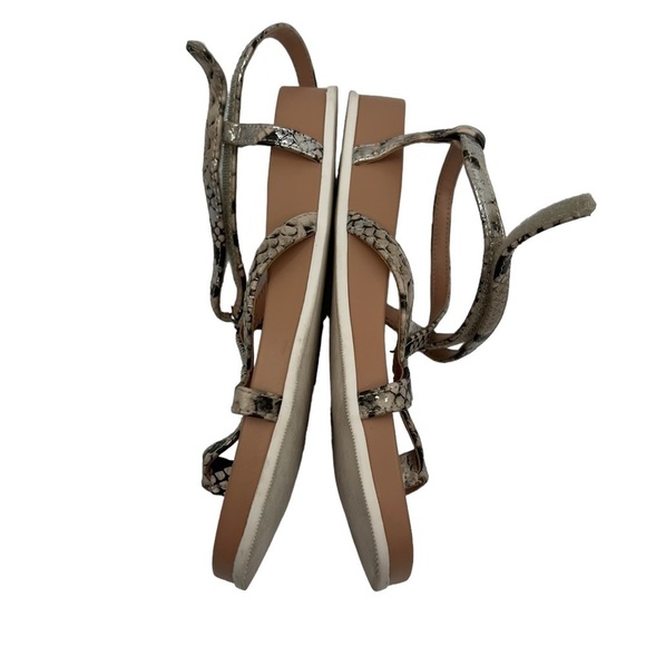 A New Day Brown Silver Snake Print Wedge Sandals Size 6 Women’s - Picture 6 of 8